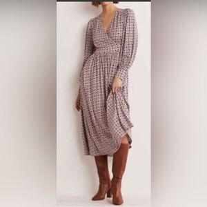 Boden Anna geometric midi dress 8